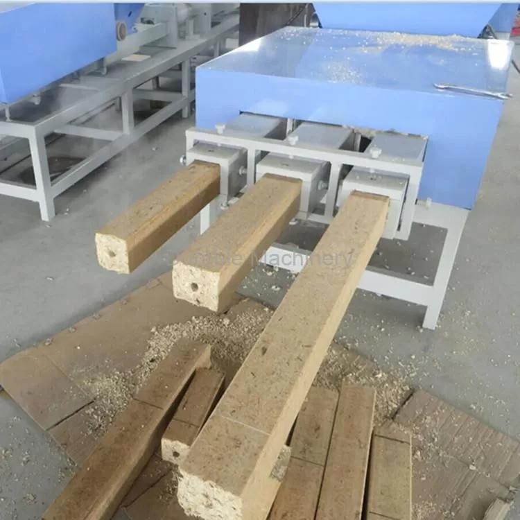 Wood pallet block production line
